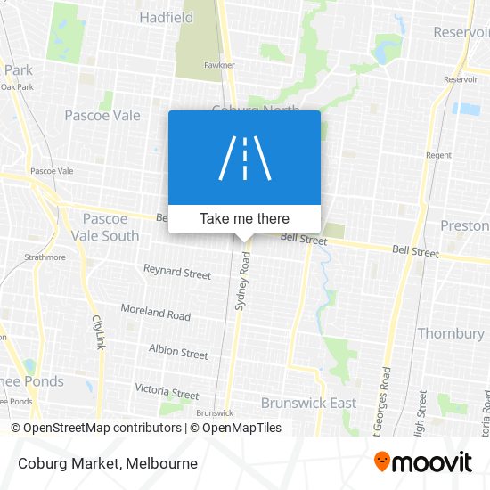 Mapa Coburg Market
