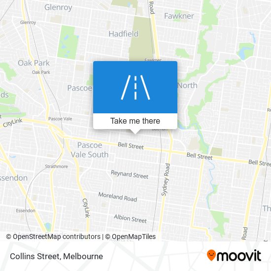 Collins Street map