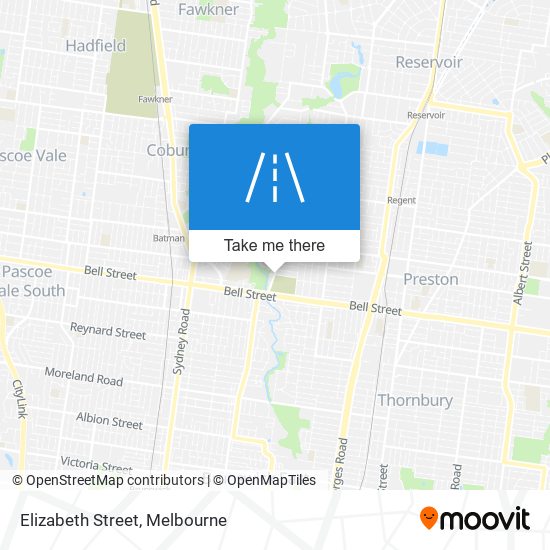 Elizabeth Street map