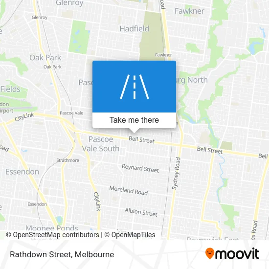 Mapa Rathdown Street