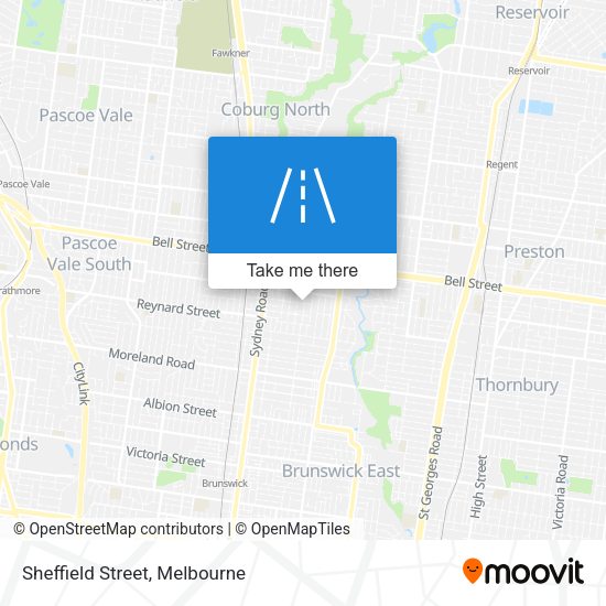 Sheffield Street map
