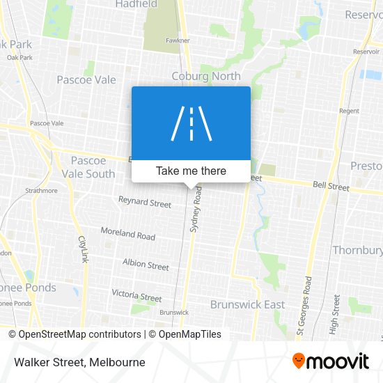 Walker Street map