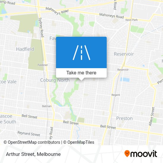 Arthur Street map