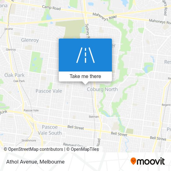 Athol Avenue map