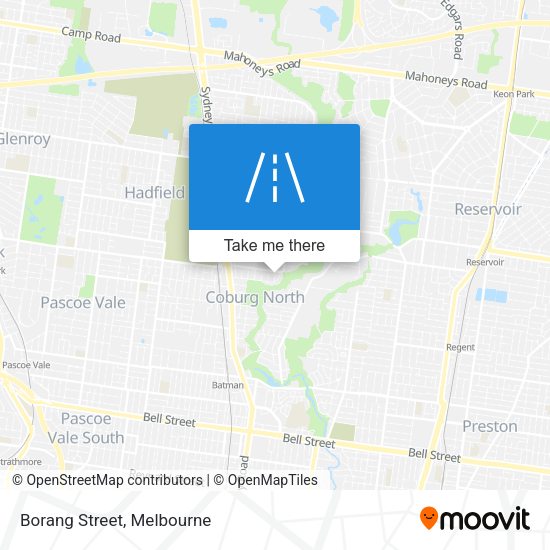 Borang Street map
