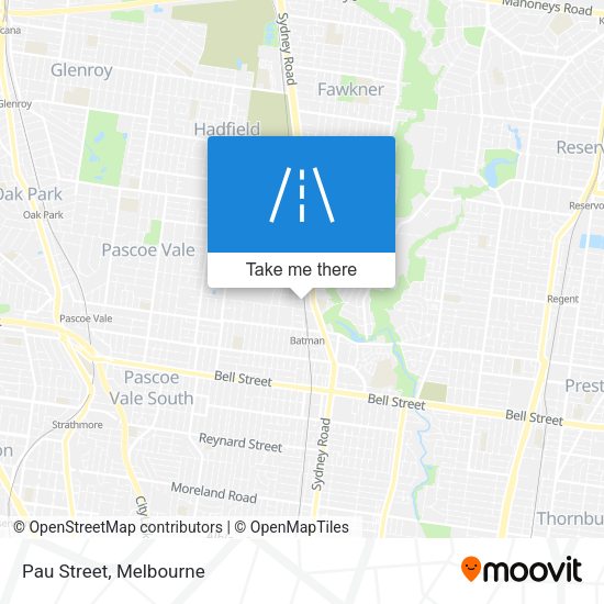 Pau Street map