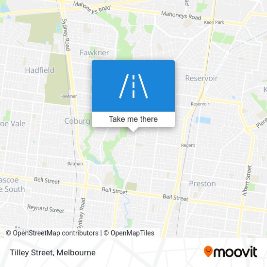 Tilley Street map