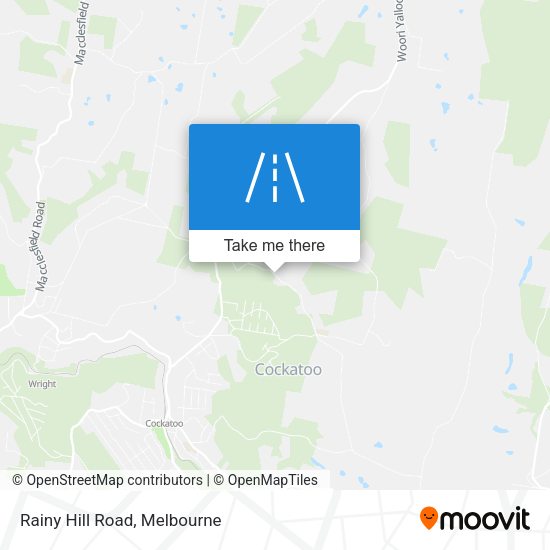 Rainy Hill Road map