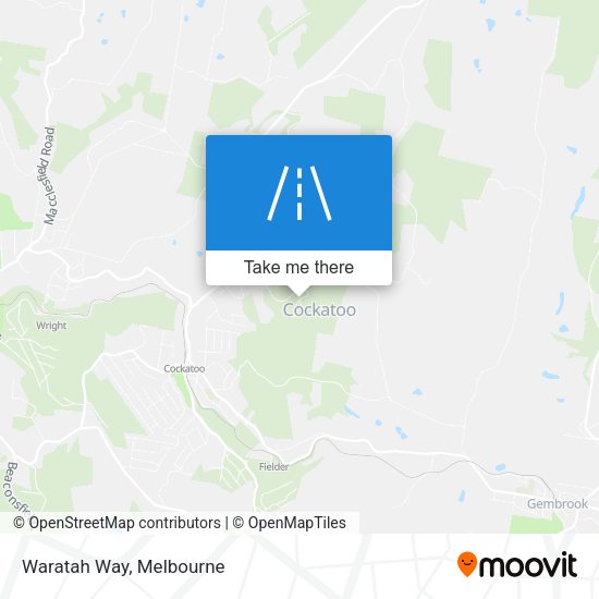 Waratah Way map
