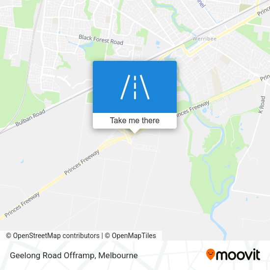 Geelong Road Offramp map