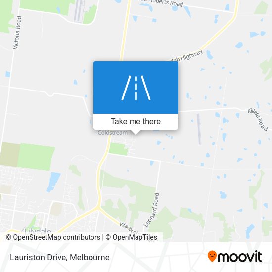 Lauriston Drive map