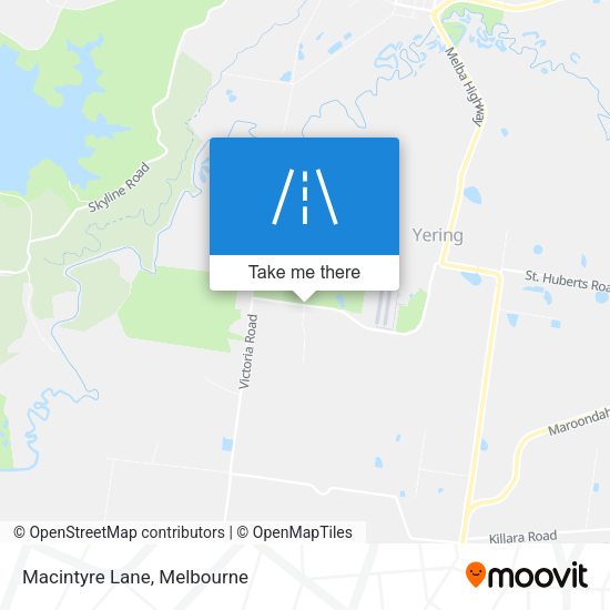 Macintyre Lane map