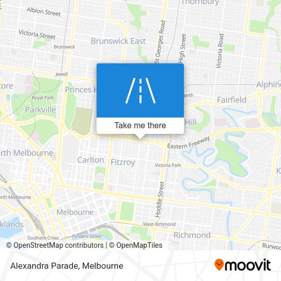 Alexandra Parade map