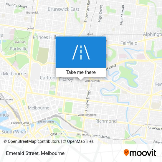 Emerald Street map