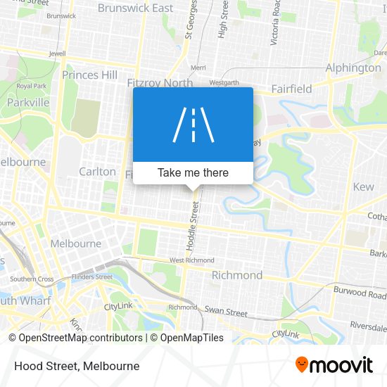 Hood Street map