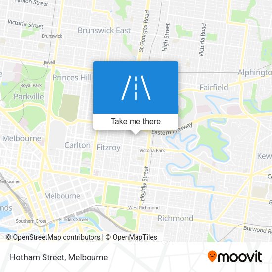 Hotham Street map