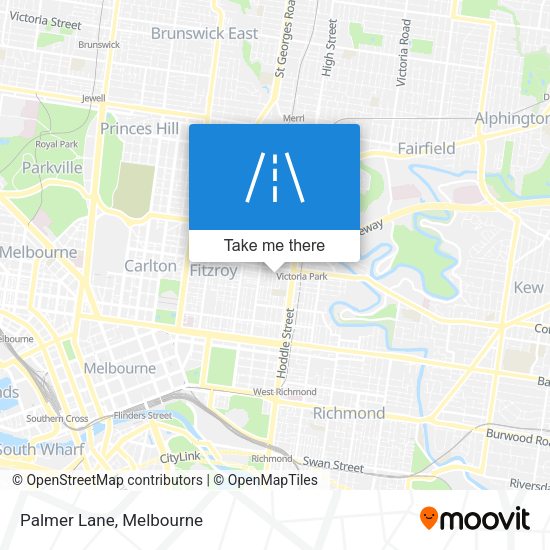 Palmer Lane map