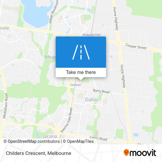 Childers Crescent map