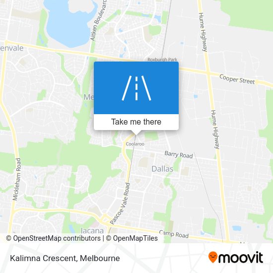 Kalimna Crescent map