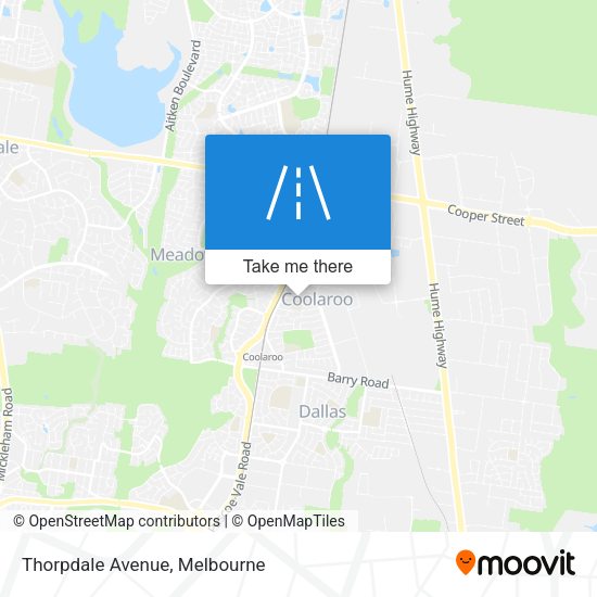 Thorpdale Avenue map