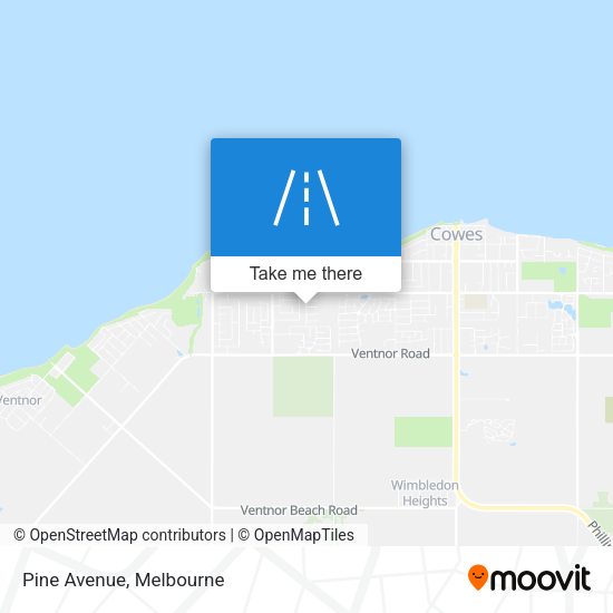 Pine Avenue map