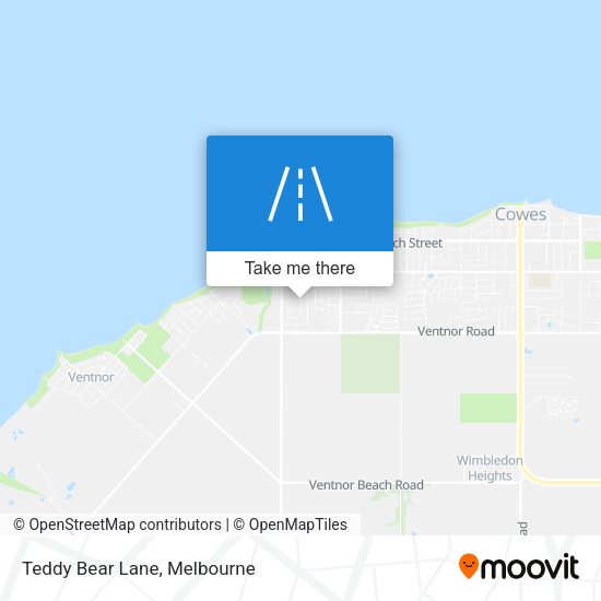 Teddy Bear Lane map