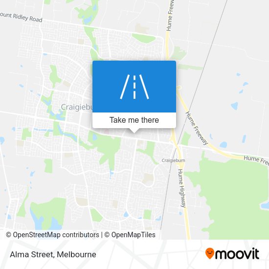 Alma Street map