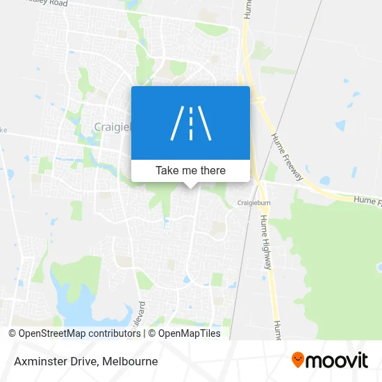 Mapa Axminster Drive