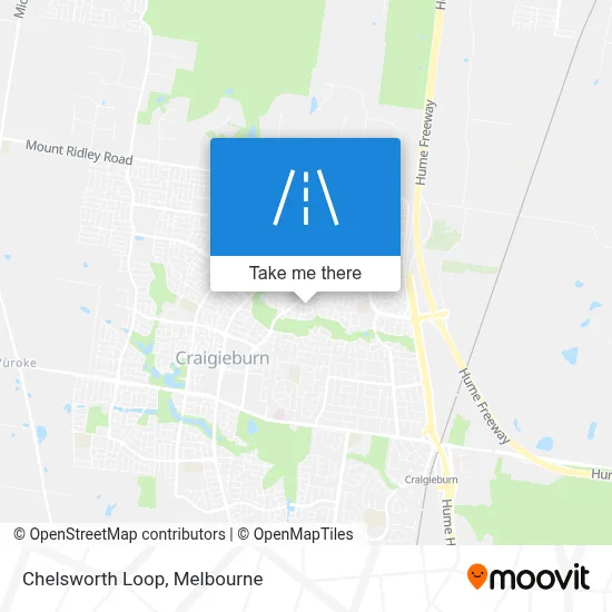 Mapa Chelsworth Loop