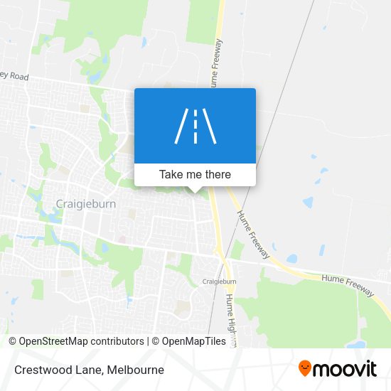 Crestwood Lane map