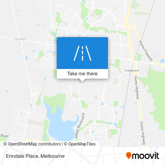 Erindale Place map