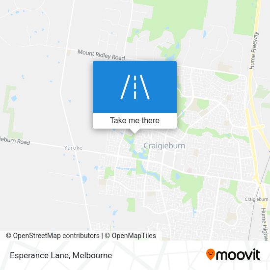Esperance Lane map