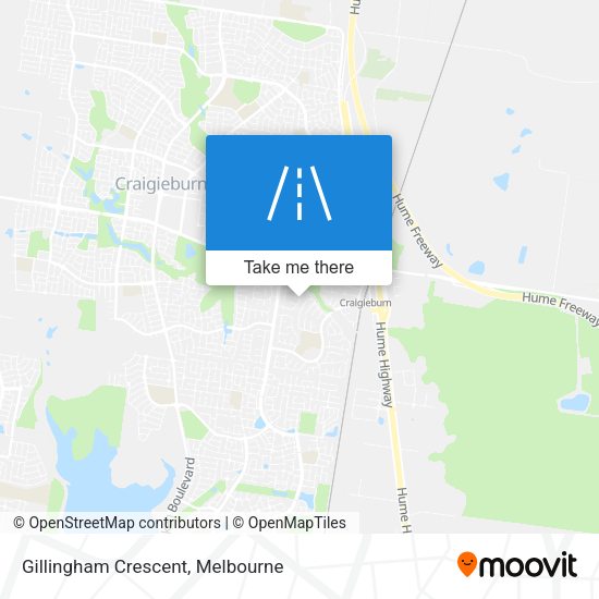 Gillingham Crescent map