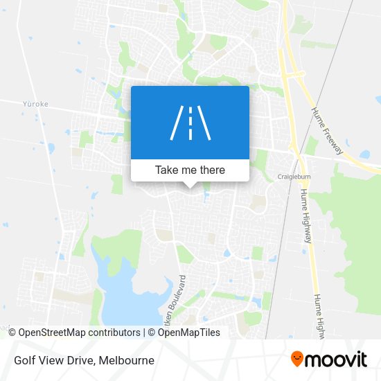 Golf View Drive map
