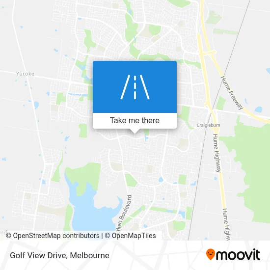 Mapa Golf View Drive