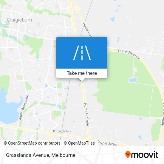 Grasslands Avenue map