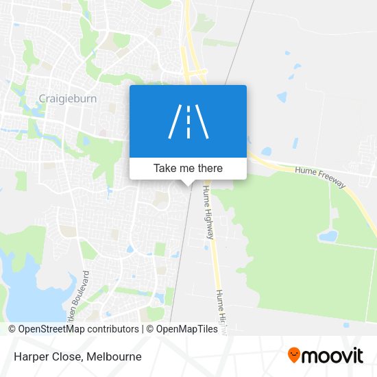 Harper Close map