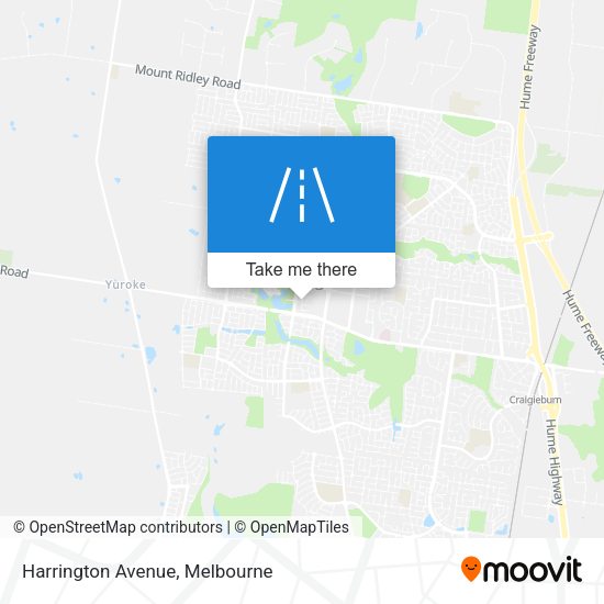 Harrington Avenue map