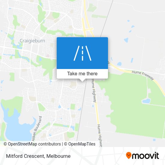 Mitford Crescent map