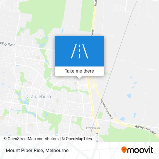 Mount Piper Rise map