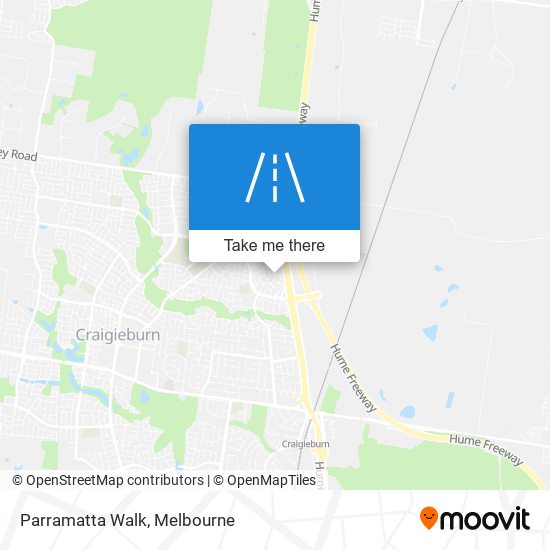 Parramatta Walk map