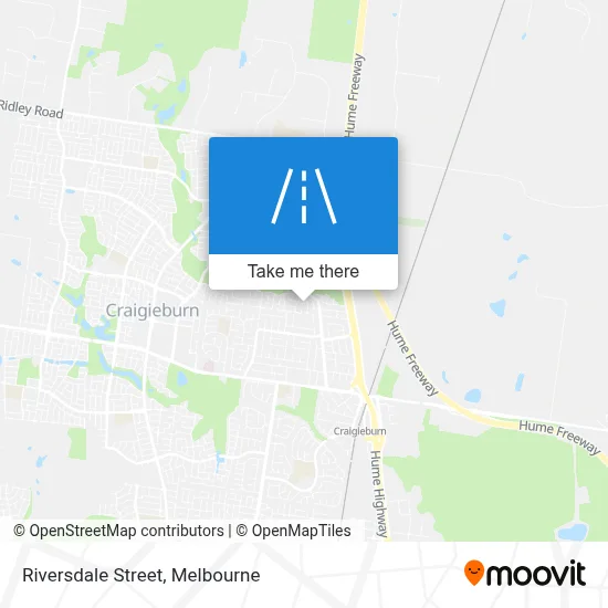 Mapa Riversdale Street