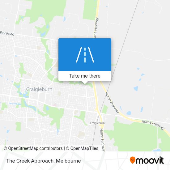 The Creek Approach map