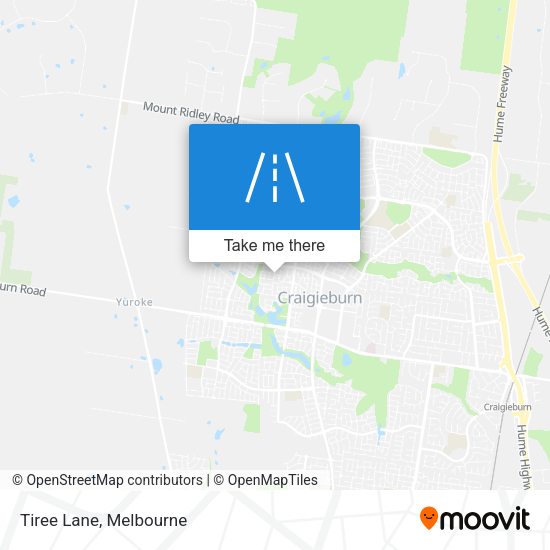 Tiree Lane map
