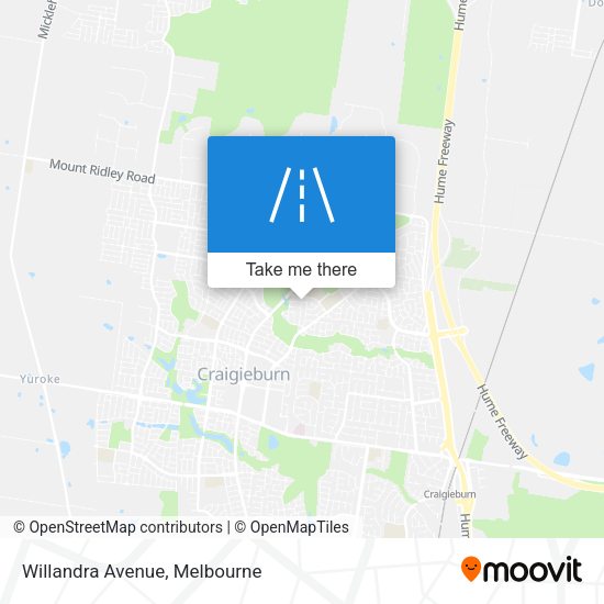 Willandra Avenue map