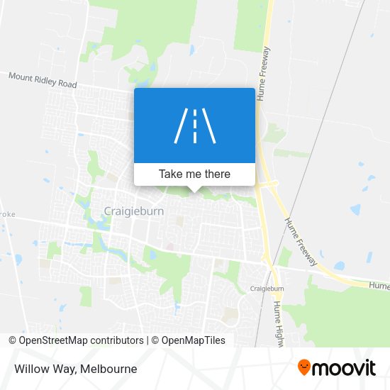 Willow Way map