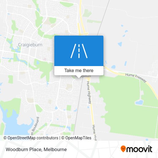 Woodburn Place map