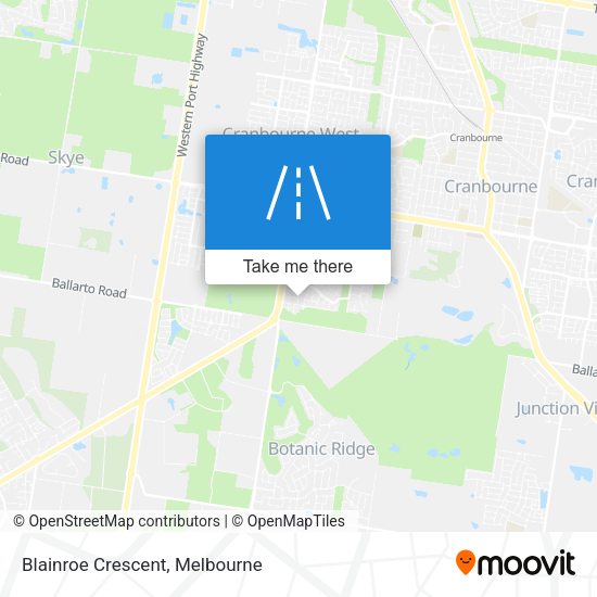 Blainroe Crescent map