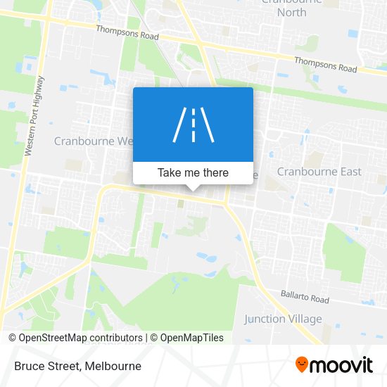 Bruce Street map