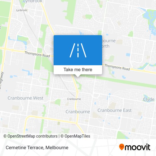 Cemetine Terrace map